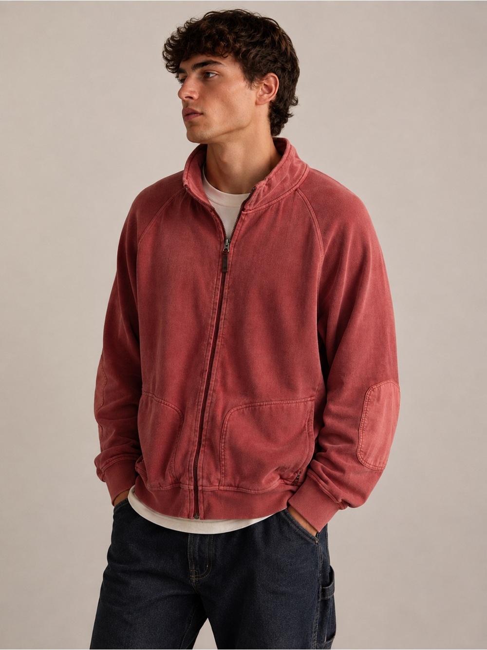 Men’s Cabelas Outdoor Gear 100% Cotton- Washed‎ Red gorpcore woodsy elbow patch